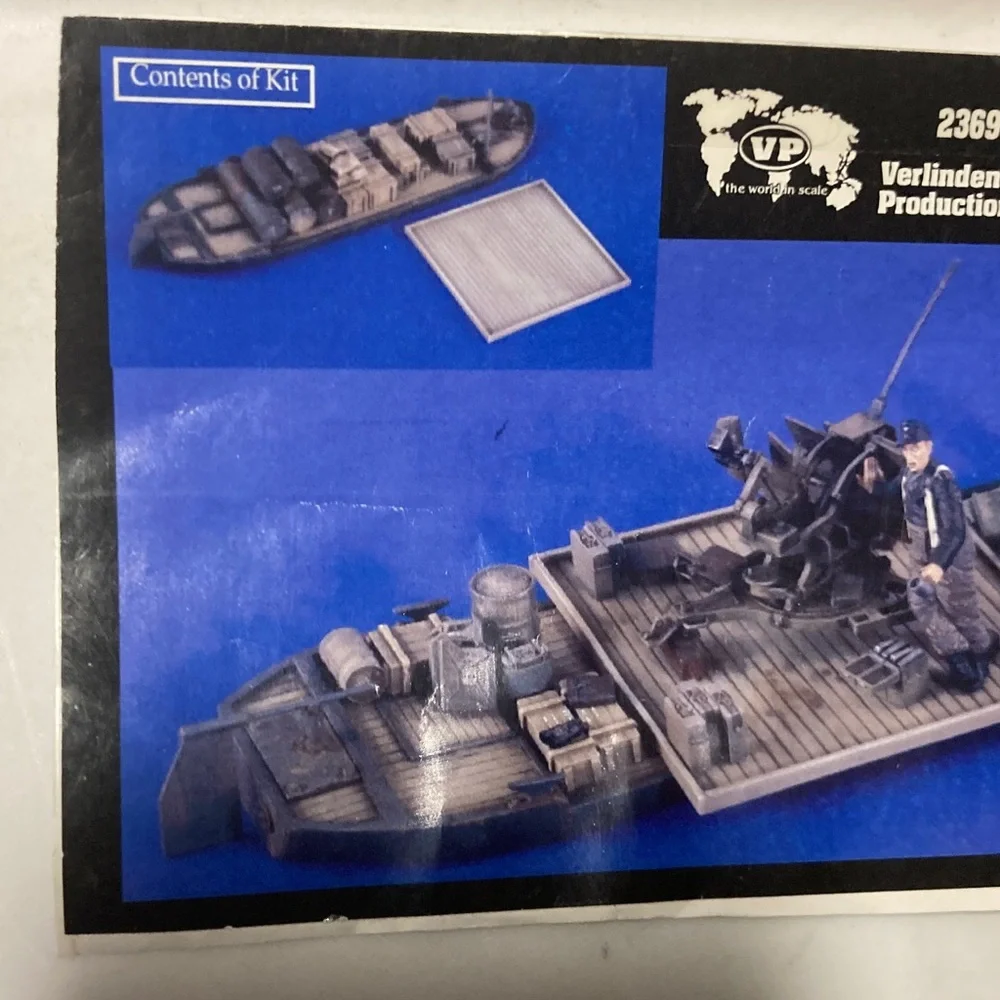 Verlinden 1/35 Flak Cargo Barge, WWII German kit, no 2369, new